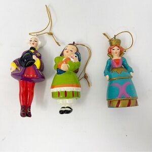 UNIEBOEK VTG Christmas Ornament NUTCRACKER Suite Made In‎ Korea Lot 3 Clara Set